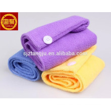 Toalla de microfibra de baño de spa multicolor Sombrero de envoltura de turbante mágico de pelo de secado rápido